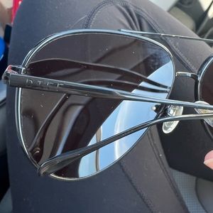 DIFF black aviator sunglasses